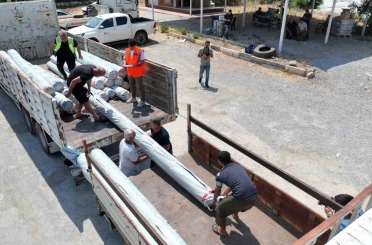 Alanya ve Gazipaşalı yangınzede üreticilere sera naylonu desteği 