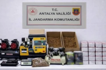 Alanya’da 17 kilogram kıyılmış tütün ele geçirildi 