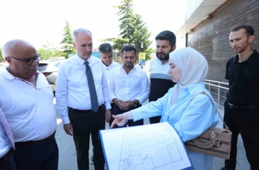 Alanyurt yüzme havuzunda yapım çalışmaları sürüyor 