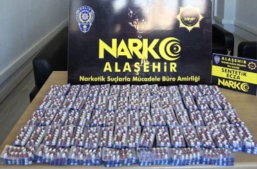 Alaşehir’de 4 bin 191 sentetik hap ele geçirildi 