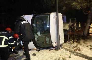 Alkollü sürücüye, sürücü olduğunu polisler hatırlattı 