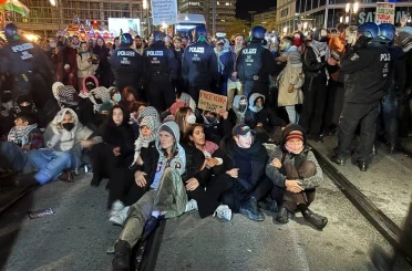 Almanya’nın başkenti Berlin’de Küresel Sumud Filosu’na destek gösterisi