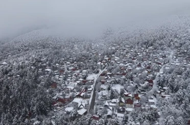Amanos eteklerinde kış masalı: Zorkun Yaylası’nda kar güzelliği 