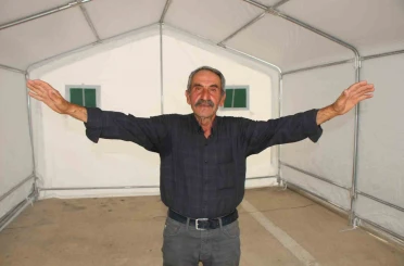 Amasya’da 100 çobana güneş panelli çadır 