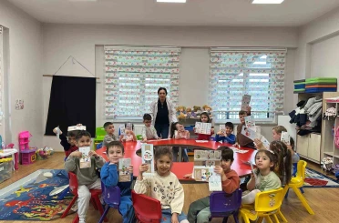 Ana okulu öğrencilerine sağlık eğitimi 