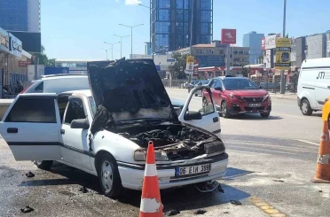 Ankara’da araç yangını paniğe neden oldu 