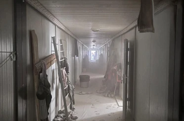 Antakya’da konteyner yatakhane yandı