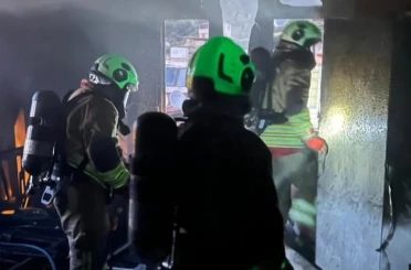 Antakya’da mesken yangını 