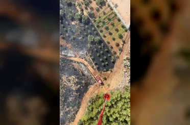 Antalya’da ormanlık alanı tehdit eden yangın 