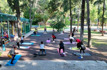 Antalyalılar güne sporla enerjik başlıyor 