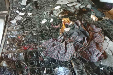 Araban’da kırsal mahalledeki ev yangınında eşyalar küle döndü 