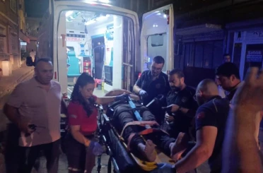 Araması olan şahsın, gözaltına alınacağı sırada kaçışı kamerada 