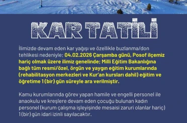 Ardahan’da eğitime kar engeli 