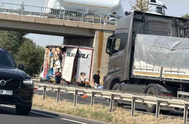 Arıza yapan kamyonete çarpıp kaçtı: 1 yaralı 