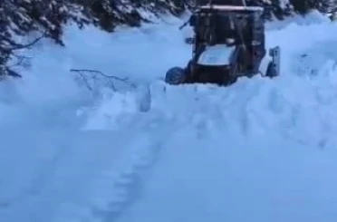 Artvin’de kar nedeniyle 130 köy yolunda ulaşım sağlanamıyor 