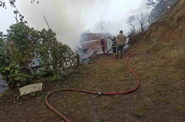Artvin’de yangın paniği: 4 ev küle döndü 