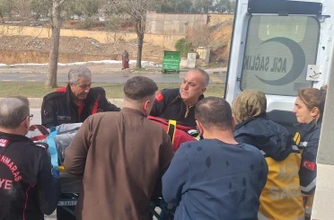 Asansör boşluğuna düşen şahıs kurtarıldı 