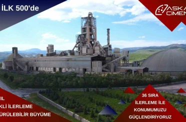 Aşkale Çimento rekor tazeledi: İSO 500’de 36 basamak yukarı çıktı 