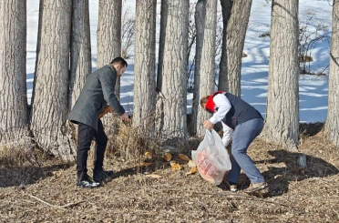 Aşkale’de yaban hayatı için doğaya yem bırakıldı 