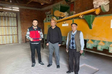 Aslanapa’da selektör ve yem ezme makineleri denetlendi 