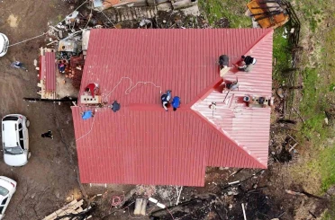 Atakum Belediyesi’nden yangın mağduru aileye destek 