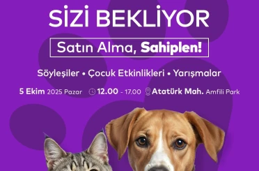 Ataşehir’de Dünya Hayvanları Koruma Günü etkinliği: "Satın Alma, Sahiplen" 