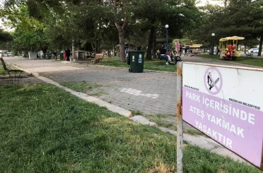 Atatürk Parkı’nda mangal yasağı deliniyor, vatandaş tepkili 