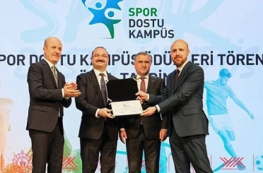 Atatürk Üniversitesi’ne "Spor dostu kampüs" sertifikası aldı 