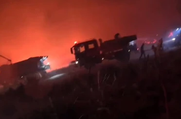 Ateş savaşçılarının mücadelesi aksiyon kamerasına yansıdı 