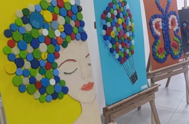 Atıkları sanat eserine dönüştürdüler 