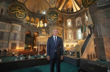 Ayasofya’da cumhuriyet tarihinin en kapsamlı restorasyonu hız kesmiyor

