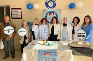 Aydın Devlet Hastanesi’nde vatandaşlar diyabete karşı bilgilendirildi 