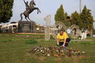 Aydın rengarenk çiçeklerle bezeniyor 