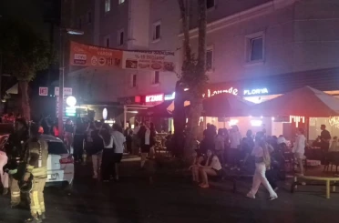 Aydın Üniversitesi öğrenci yurdunda yangın paniği 