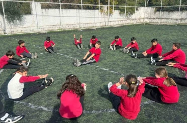 Aydın’da çocuklar güne sporla başlıyor