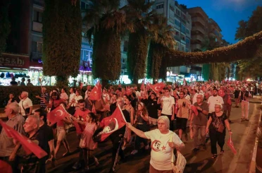 Aydın’da fener alayı ilgi gördü 