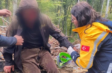 Ayının saldırısına uğrayan vatandaş için ekipler seferber oldu