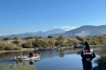 Bafa Gölü’nde hayvanların yaşam alanları kontrol edildi 