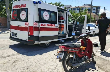 Bafra’da motosiklet sürücüsü yaralandı 