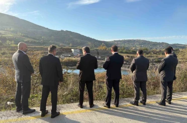 Bafra’da OSB’leri birbirine bağlayacak dev köprü hızla yükseliyor 