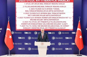 Bakan Bolat: "Eylül ayında hem aylık hem de yıllıklandırılmış mal ihracatında rekor kırdık" 