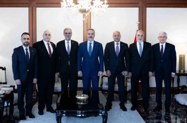 Bakan Fidan, GYUK Başkanı Ali Şaat’ı kabul etti 