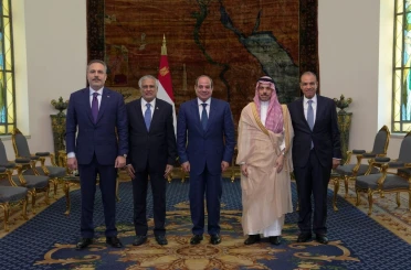 Bakan Fidan, Mısır Cumhurbaşkanı es-Sisi ile bir araya geldi 