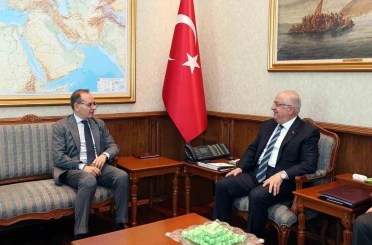 Bakan Güler, İtalya’nın Ankara Büyükelçisi Manzo’yu kabul etti 
