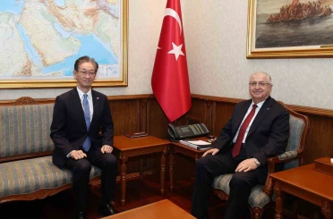 Bakan Güler, Japonya’nın Ankara Büyükelçisi Tamura’yı kabul etti 