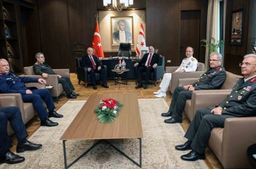 Bakan Güler, KKTC Meclis Başkanı Öztürkler ile görüştü 