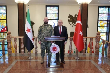 Bakan Güler, Suriye Genelkurmay Başkanı Tümgeneral Nureddin Ali Na’san’ı kabul etti 