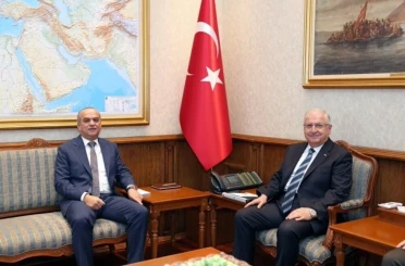 Bakan Güler Tacikistan’ın Ankara Büyükelçisi İmomi’yi kabul etti 