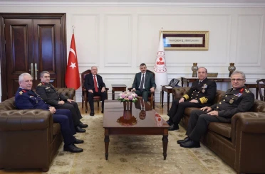 Bakan Güler ve komuta kademesinden İçişleri Bakanı Çiftçi’ye ziyaret