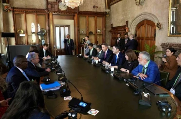 Bakan Kurum ve Bakan Bayraktar, BM Genel Sekreteri Guterres ile bir araya geldi 